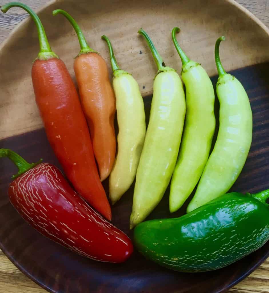 homegrown hot peppers