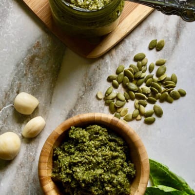 Vegan Pesto Recipe (Nut Free)
