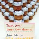 20 Plus Jars of Peach Vanilla Bean Preserves Stacked