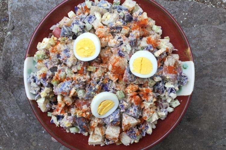 potato salad in large bowl